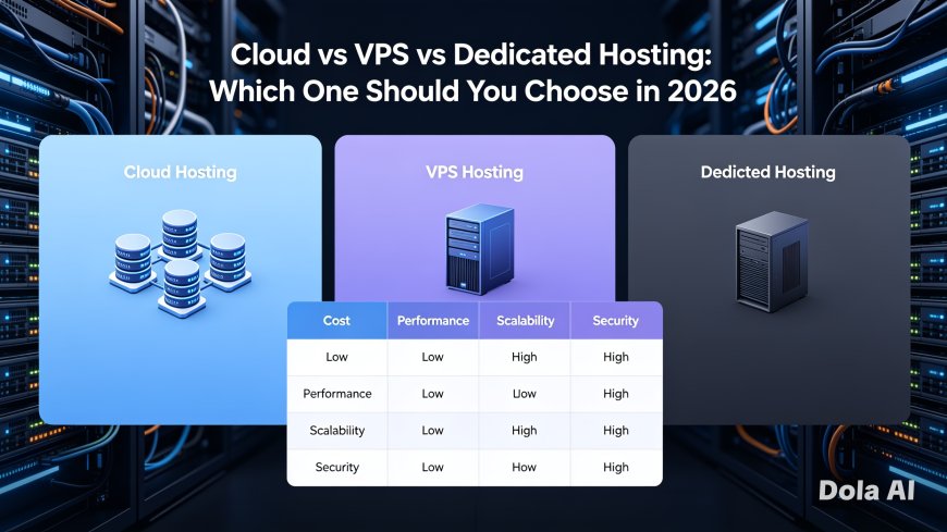 Cloud vs VPS vs Dedicated Hosting: Which One Should You Choose in 2026?